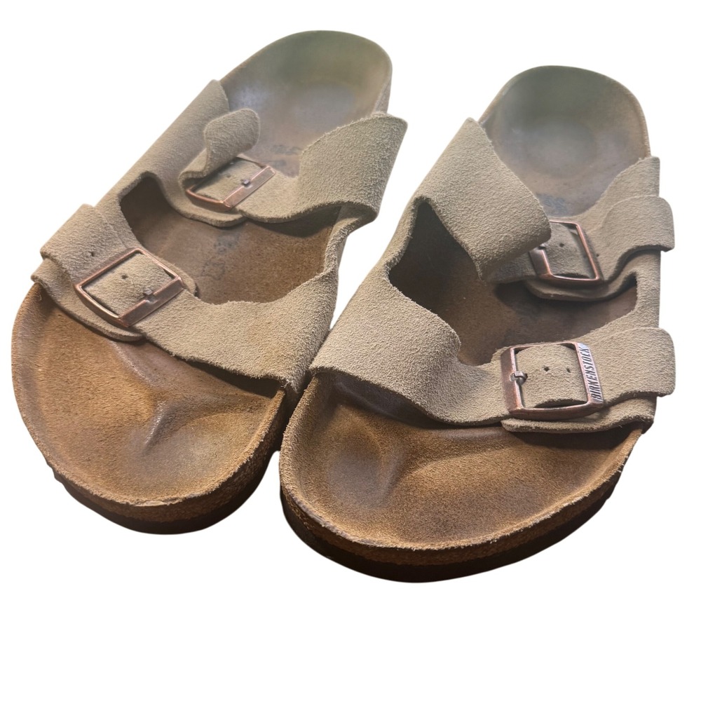 Birkenstock Arizona Suede‎ Leather Sandals Unisex Size 44 EU 13 Men's 10 Women's